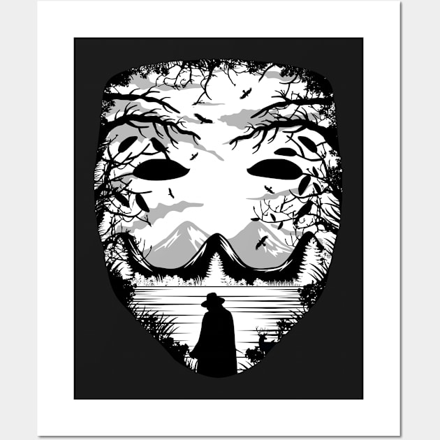 Fawkes Mask Wall Art by Art-Man